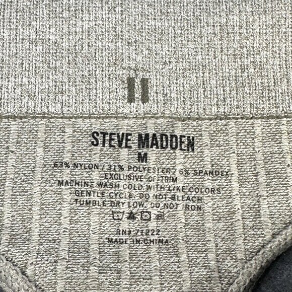 Steve Madden Women's Size Medium Panty Thong Seamless Ribbed Gray NWOT - Picture 3 of 6